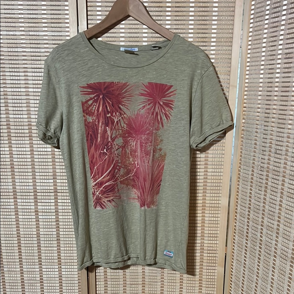 Scotch & Soda Olive Green Graphic T-Shirt